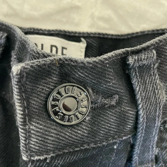 Agolde Dee ultra high rise denim in faded black - Picture 4 of 11